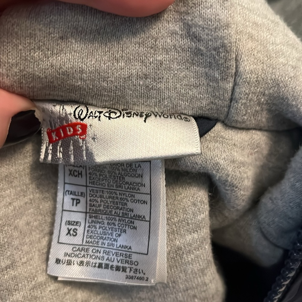Disney World kids jacket XS approximately 6-8 EUC - Picture 3 of 3
